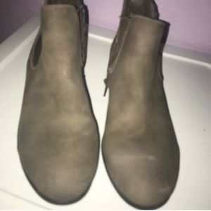 Gray booties
